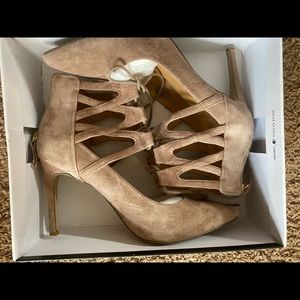 Nine West Natural Suede Heels